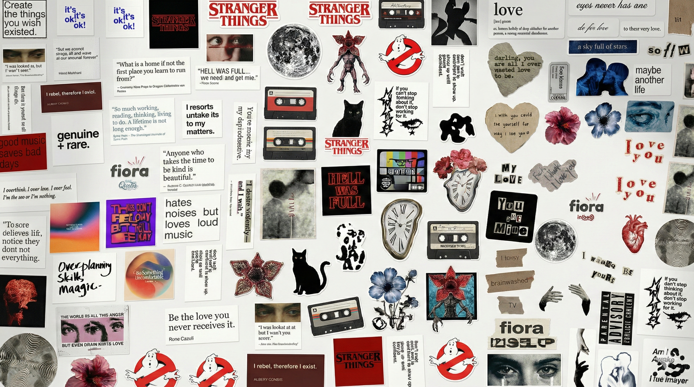 Sticker Collage Background